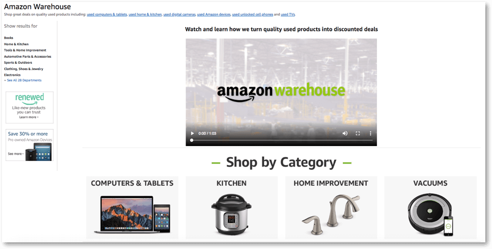 Amazon Warehouse Deals: Reviews 