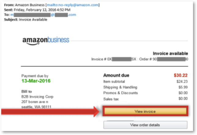get an invoice from amazon