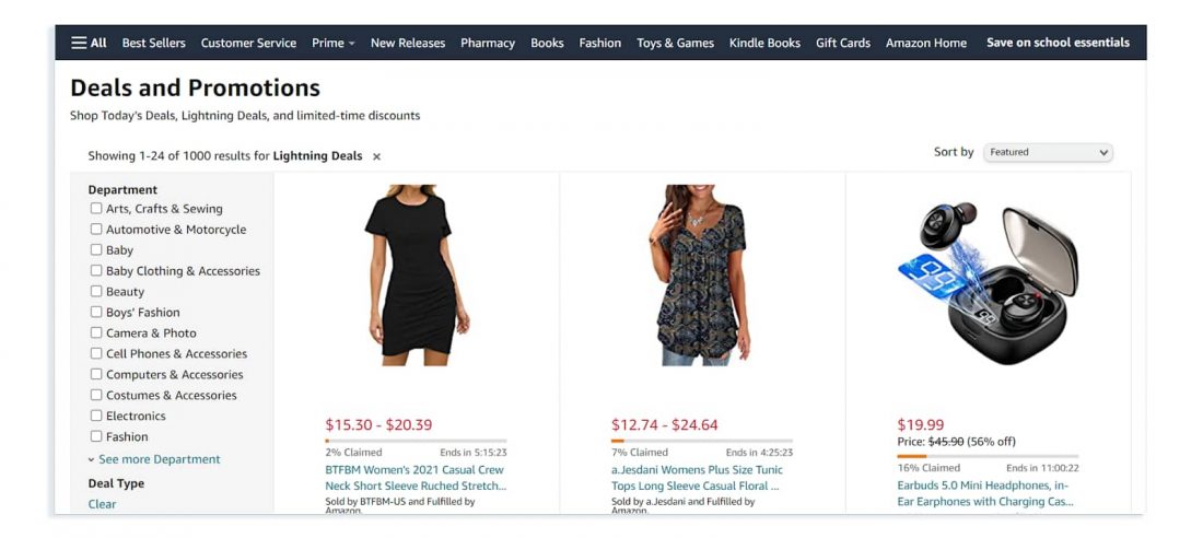 Lightning Deals of The Day Today Prime Big Deal Days,Prime Deals at   Women's Clothing store
