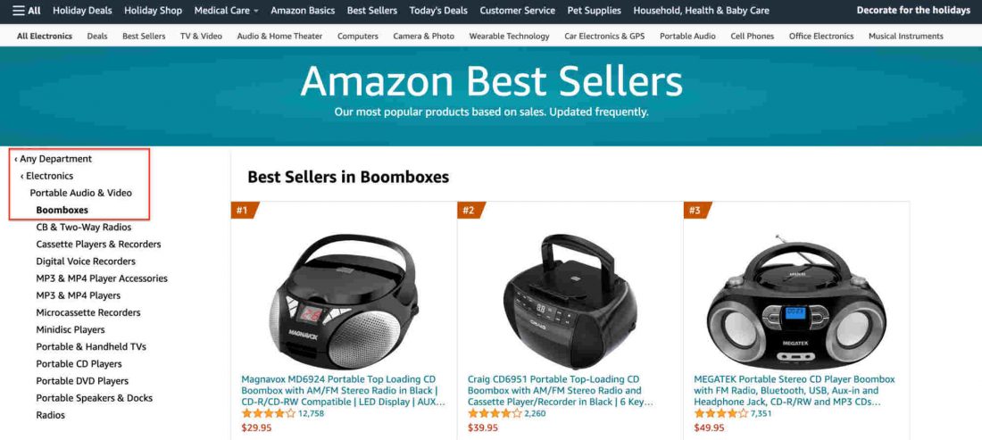 The Ultimate List of the Top Best-Selling Product Categories on