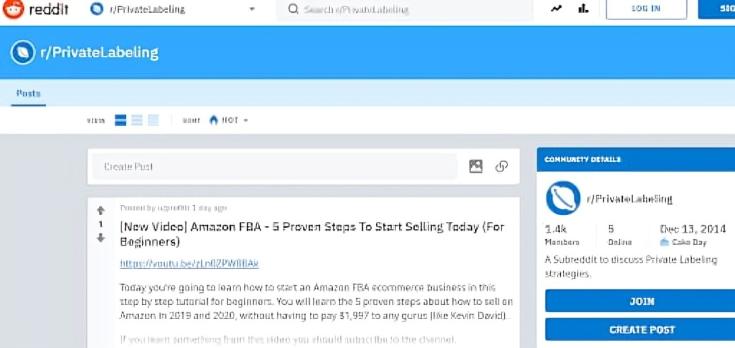 reddit private label discussions