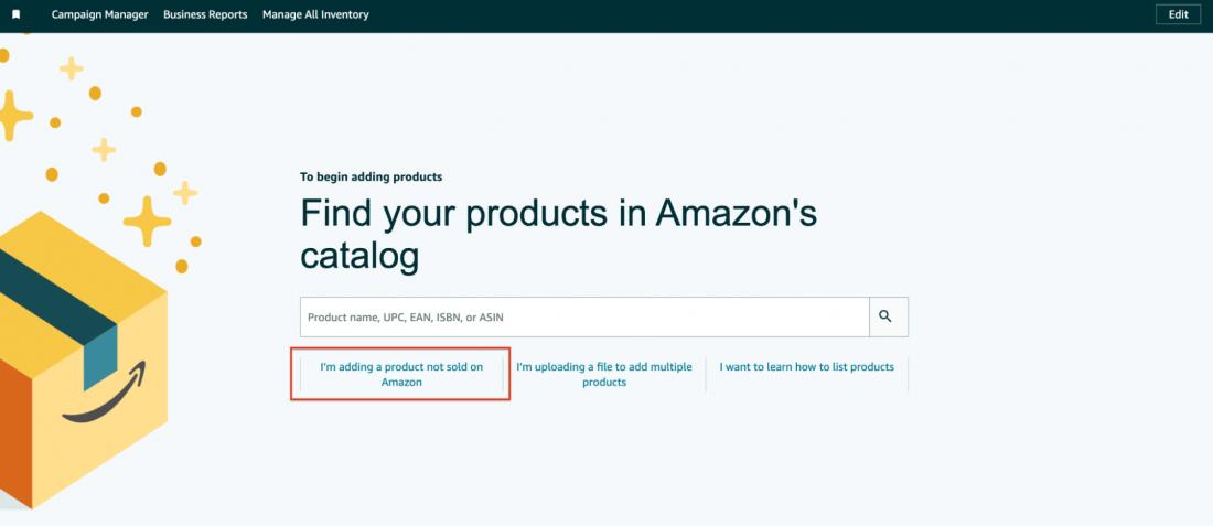 Find your product in amazon