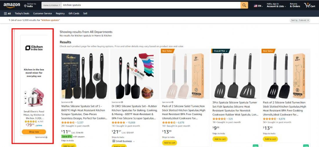 Shopping Results Pages On Amazon